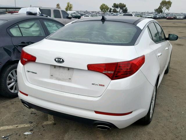 5XXGN4A76CG060774 - 2012 KIA OPTIMA EX WHITE photo 4