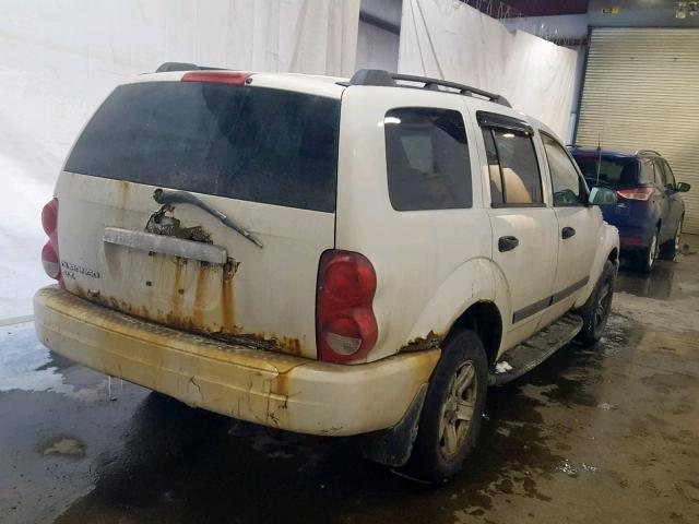 1D4HB48NX6F151439 - 2006 DODGE DURANGO SL WHITE photo 4