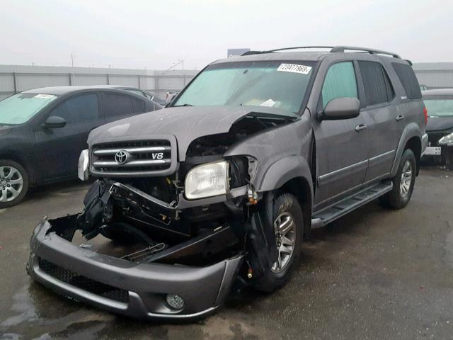 5TDBT48A44S227408 - 2004 TOYOTA SEQUOIA LI GRAY photo 2