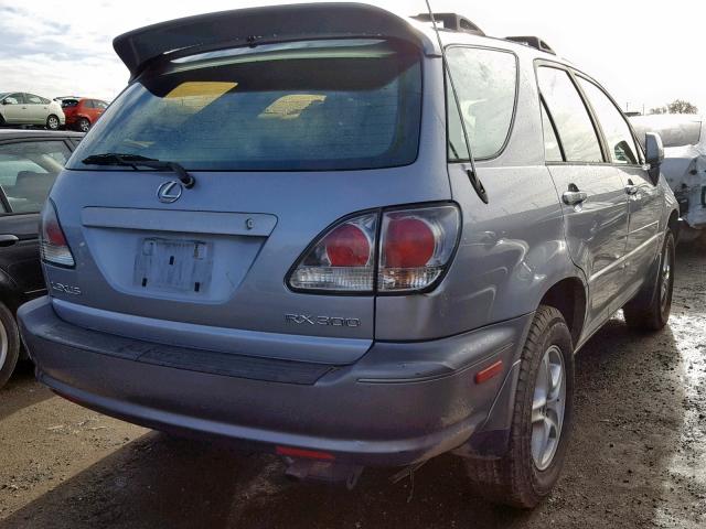 JTJHF10UX20256446 - 2002 LEXUS RX 300 BLUE photo 4