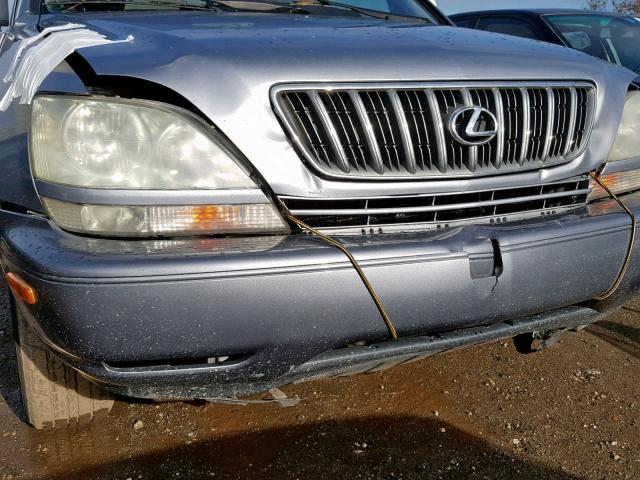 JTJHF10UX20256446 - 2002 LEXUS RX 300 BLUE photo 9