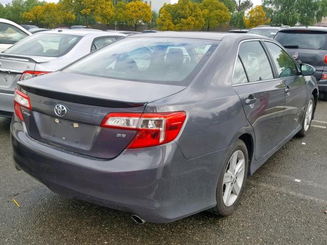 4T1BF1FK4DU295149 - 2013 TOYOTA CAMRY L CHARCOAL photo 4