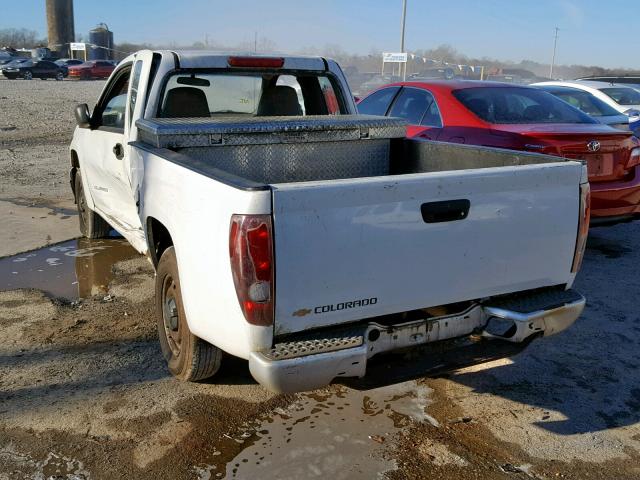 1GCCS196658286756 - 2005 CHEVROLET COLORADO WHITE photo 3