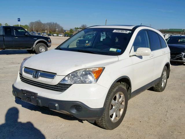 JHLRE48738C041690 - 2008 HONDA CR-V EXL WHITE photo 2