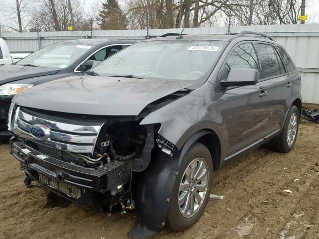 2FMDK3JC7ABB34621 - 2010 FORD EDGE SEL GRAY photo 2