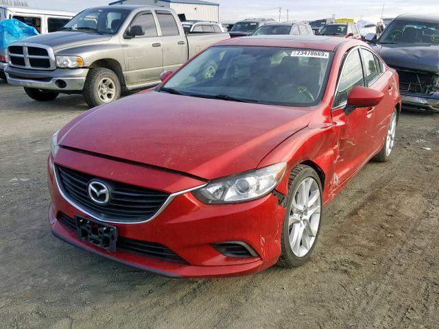 JM1GJ1V56F1199449 - 2015 MAZDA 6 TOURING RED photo 2