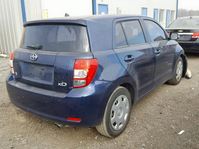 JTKKU10488J027581 - 2008 SCION XD BLUE photo 4