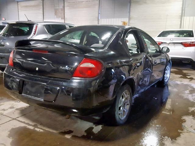 1B3ES56CX3D158973 - 2003 DODGE NEON SXT BLACK photo 4