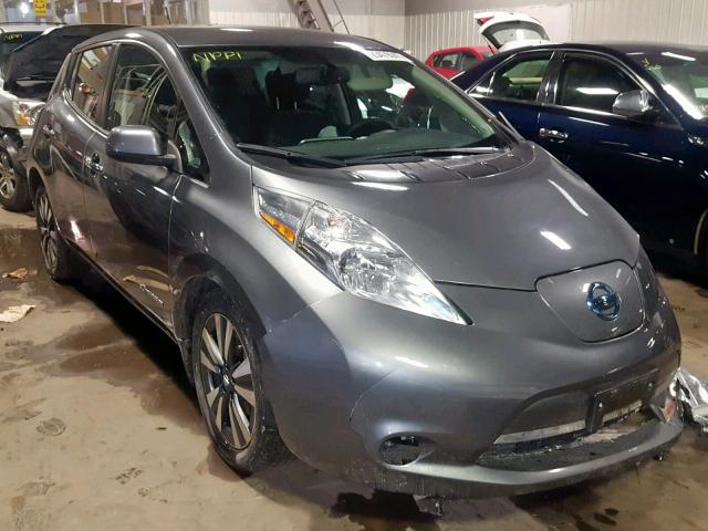 1N4BZ0CP9GC309939 - 2016 NISSAN LEAF SV GRAY photo 1