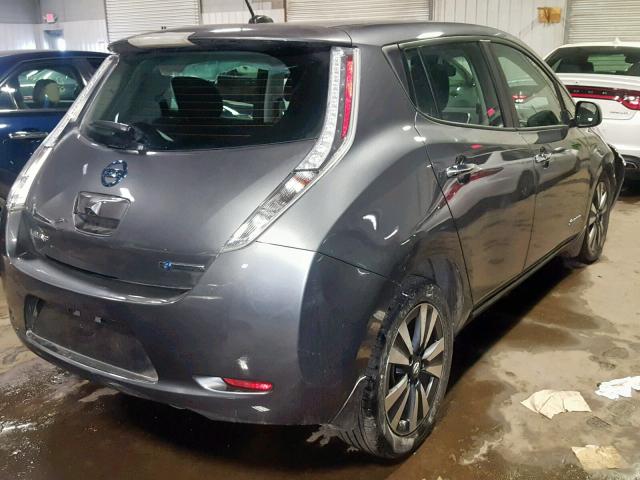 1N4BZ0CP9GC309939 - 2016 NISSAN LEAF SV GRAY photo 4