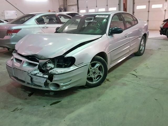 1G2NW52E73M711870 - 2003 PONTIAC GRAND AM G SILVER photo 2