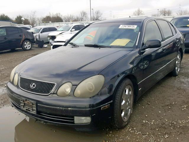 JT8BD68S6W0027796 - 1998 LEXUS GS 300 BLACK photo 2