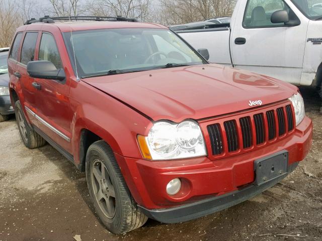 1J4GR48K45C649575 - 2005 JEEP GRAND CHER RED photo 1