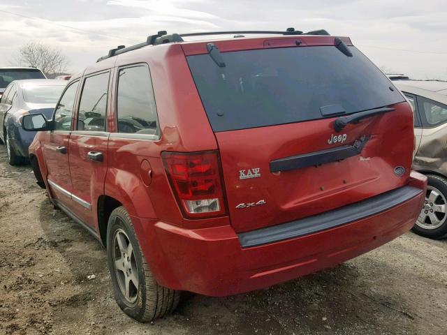 1J4GR48K45C649575 - 2005 JEEP GRAND CHER RED photo 3