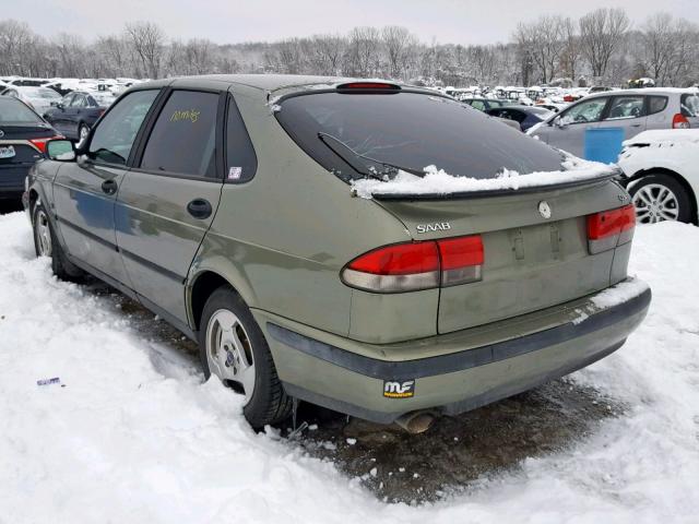 YS3DD58N6X2072041 - 1999 SAAB 9-3 S GREEN photo 3