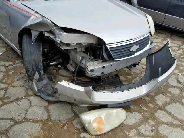 1G1ZT53856F292997 - 2006 CHEVROLET MALIBU LT SILVER photo 9