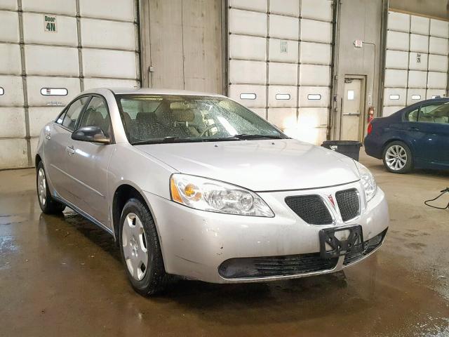 1G2ZF55B064249708 - 2006 PONTIAC G6 SE SILVER photo 1