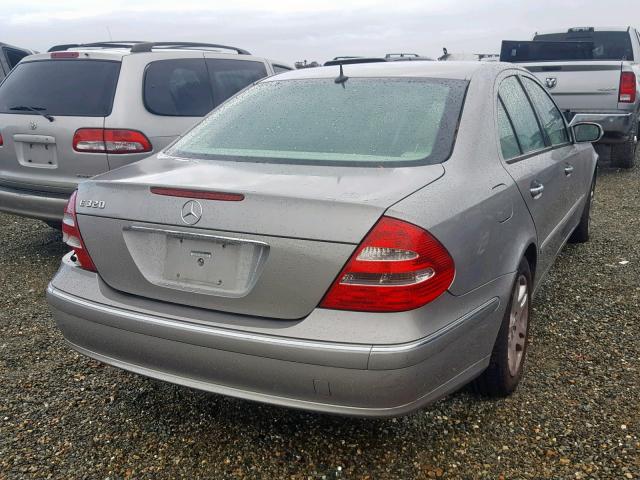 WDBUF65J33A201537 - 2003 MERCEDES-BENZ E 320 SILVER photo 4