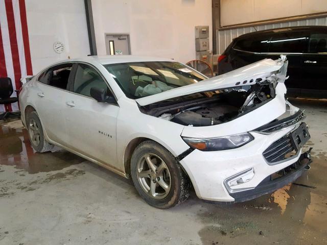 1G1ZB5ST9GF235941 - 2016 CHEVROLET MALIBU LS WHITE photo 1