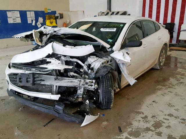 1G1ZB5ST9GF235941 - 2016 CHEVROLET MALIBU LS WHITE photo 2