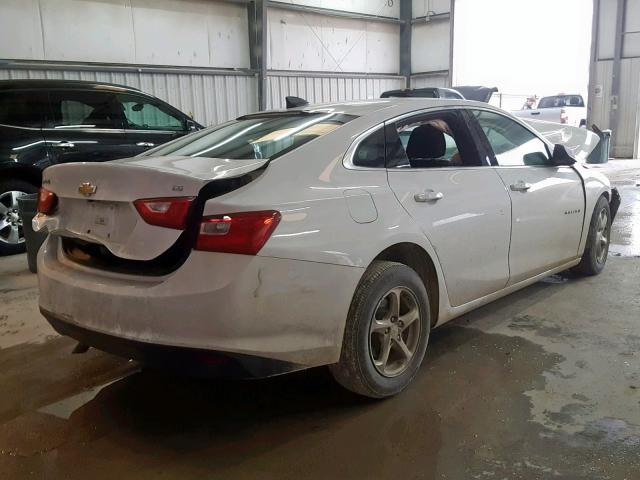 1G1ZB5ST9GF235941 - 2016 CHEVROLET MALIBU LS WHITE photo 4