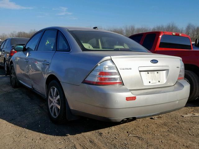 1FAHP24WX8G171257 - 2008 FORD TAURUS SEL SILVER photo 3