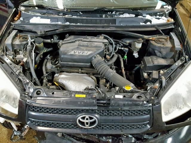 JTEHD20V046020519 - 2004 TOYOTA RAV4 BLACK photo 7