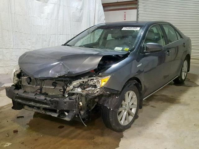 4T1BD1FK7CU023974 - 2012 TOYOTA CAMRY HYBR GRAY photo 2