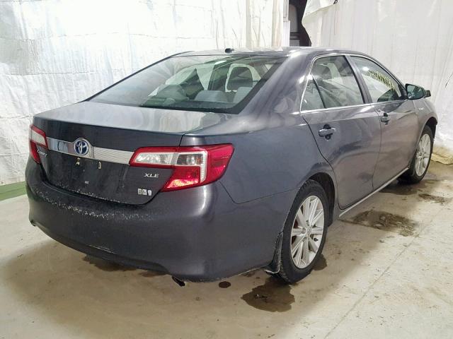 4T1BD1FK7CU023974 - 2012 TOYOTA CAMRY HYBR GRAY photo 4