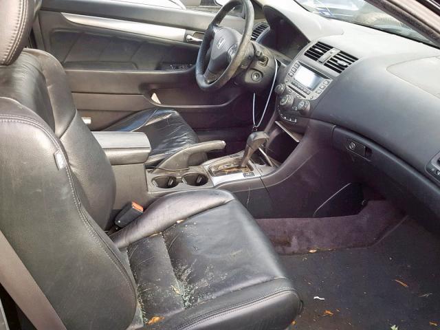 1HGCM72666A016249 - 2006 HONDA ACCORD EX BLACK photo 5