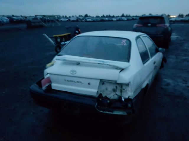 JT2EL46S4P0306327 - 1993 TOYOTA TERCEL STD WHITE photo 4