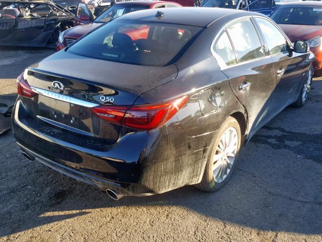 JN1EV7AP5KM513982 - 2019 INFINITI Q50 LUXE BLACK photo 4