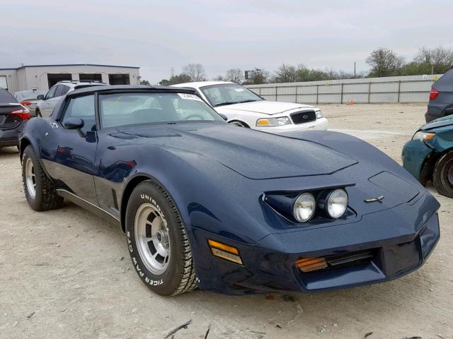 1G1AY876XBS409337 - 1981 CHEVROLET CORVETTE BLUE photo 1