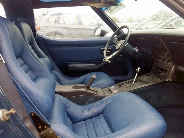 1G1AY876XBS409337 - 1981 CHEVROLET CORVETTE BLUE photo 5