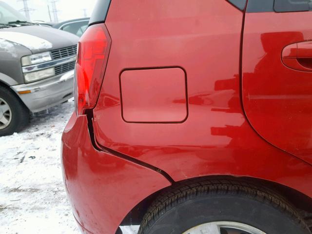 KL1TD66E09B651435 - 2009 CHEVROLET AVEO LS RED photo 9