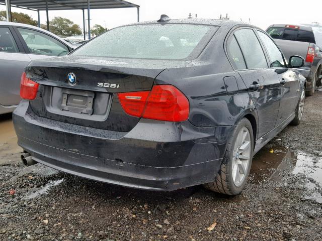 WBAPH5C50BA443898 - 2011 BMW 328 I SULE BLACK photo 4