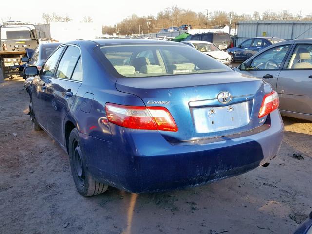 4T1BE46K47U151688 - 2007 TOYOTA CAMRY NEW BLUE photo 3