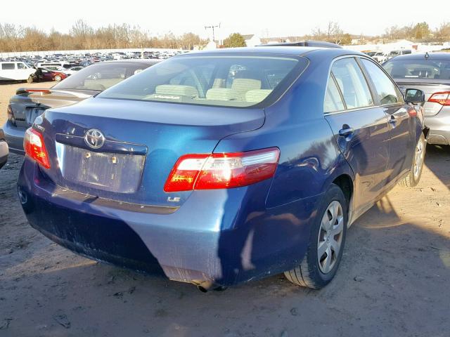 4T1BE46K47U151688 - 2007 TOYOTA CAMRY NEW BLUE photo 4