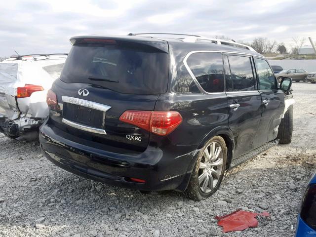 JN8AZ2NE7E9064683 - 2014 INFINITI QX80 BLACK photo 4