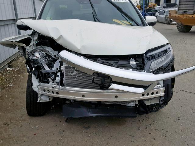 5FNYF6H07KB032344 - 2019 HONDA PILOT ELIT WHITE photo 7