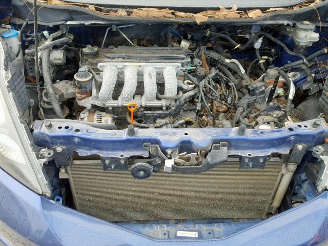 JHMGE8H58CC017676 - 2012 HONDA FIT SPORT BLUE photo 7