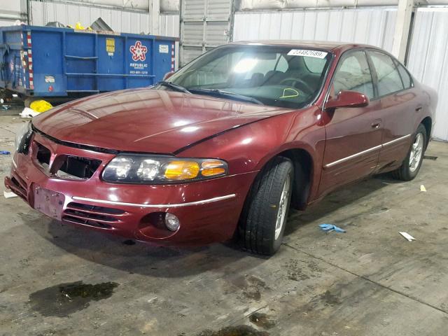 1G2HX54KXY4239068 - 2000 PONTIAC BONNEVILLE MAROON photo 2