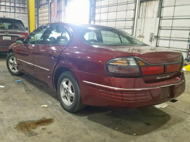 1G2HX54KXY4239068 - 2000 PONTIAC BONNEVILLE MAROON photo 3