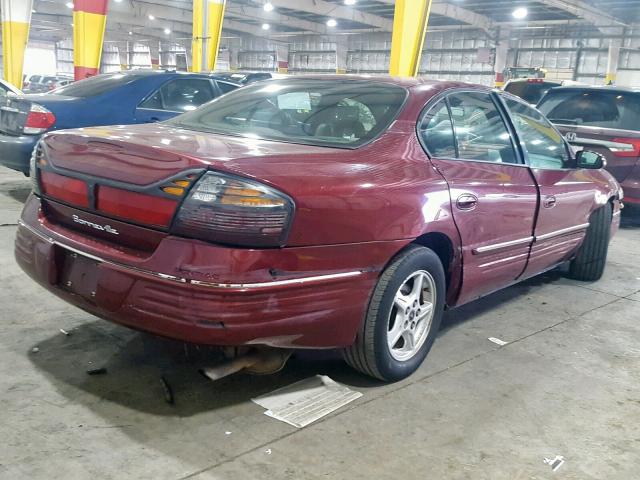 1G2HX54KXY4239068 - 2000 PONTIAC BONNEVILLE MAROON photo 4