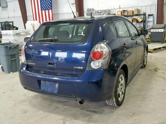 5Y2SP67099Z428333 - 2009 PONTIAC VIBE BLUE photo 4