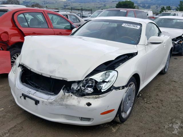 JTHFN48Y720022558 - 2002 LEXUS SC 430 WHITE photo 2