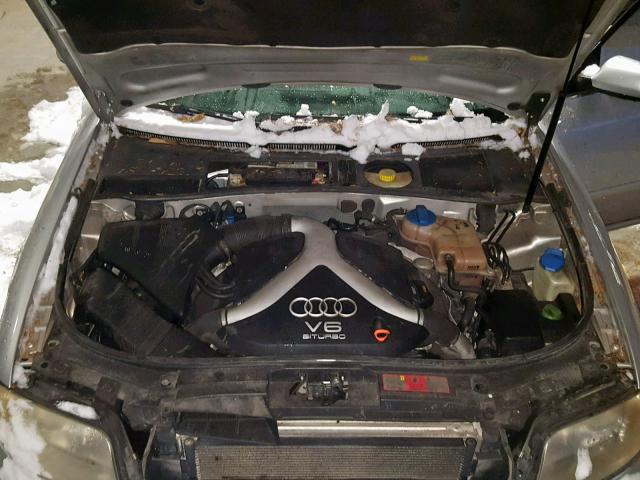 WAULD64B44N002694 - 2004 AUDI A6 2.7T QU SILVER photo 7