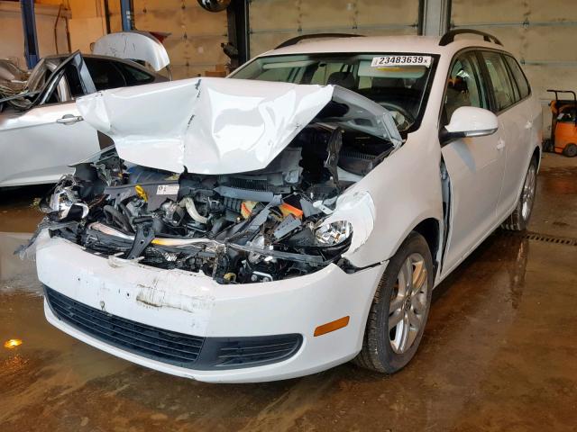 3VWML7AJ8EM621321 - 2014 VOLKSWAGEN JETTA TDI WHITE photo 2