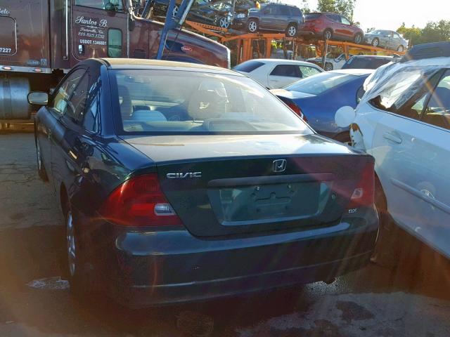 1HGEM21221L028339 - 2001 HONDA CIVIC DX GREEN photo 3