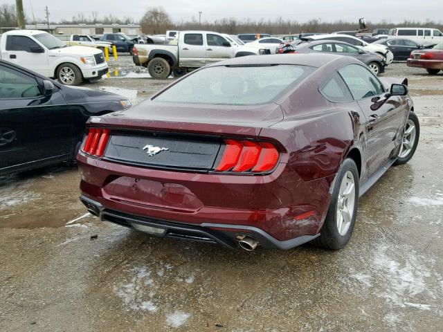 1FA6P8TH7J5182800 - 2018 FORD MUSTANG 勃艮第红 照片 4
